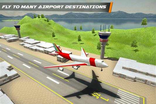 City Airplane Flight Pilot Plane Landing Simulator screenshot 3