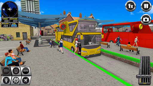 Terbang Bis Sopir permainan 3D screenshot 1