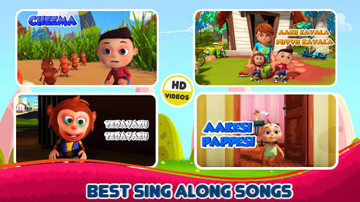 Telugu Top Rhymes Videos & Nursery Songs - Offline screenshot 5
