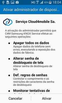 cloud4mobile - Serviço Samsung screenshot 1