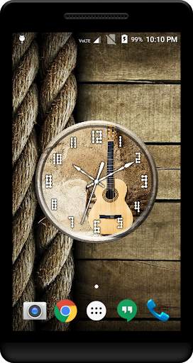 Guitar Clock Live Wallpaper screenshot 4
