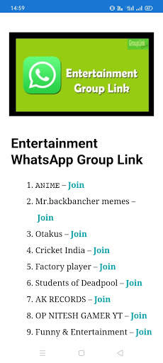 Groups join for WhatsApp screenshot 1