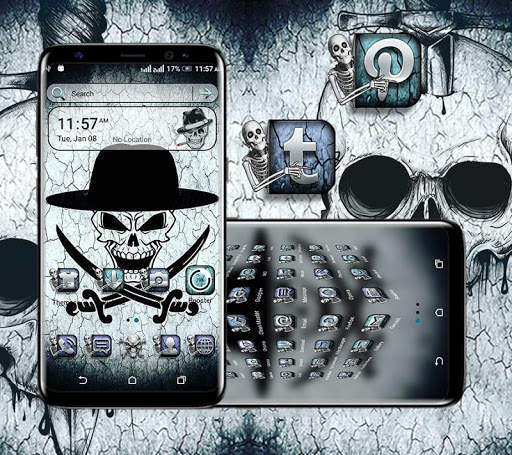Skull Launcher Theme screenshot 4