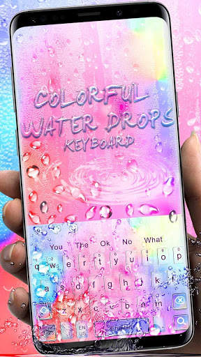 Colorful Water Drop Keyboard Theme screenshot 1