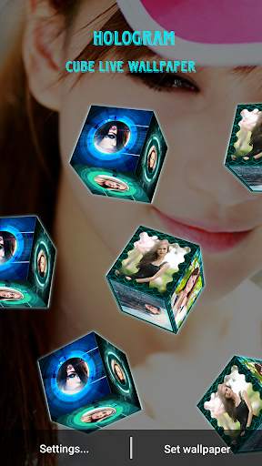 Hologram cube live wallpaper screenshot 4