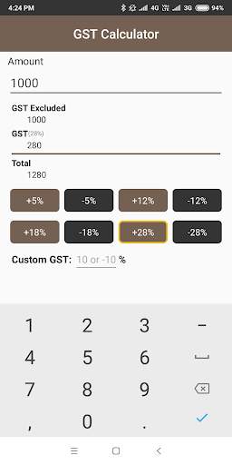 Indian GST Calculator | Single Touch скриншот 2