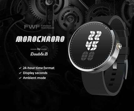 MonoChrono Watch Face FWF screenshot 1