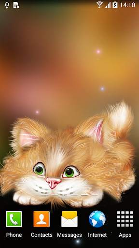 Funny Cat Live Wallpaper 4 تصوير الشاشة