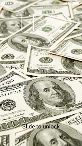 Dollars Lock Screen 6 تصوير الشاشة
