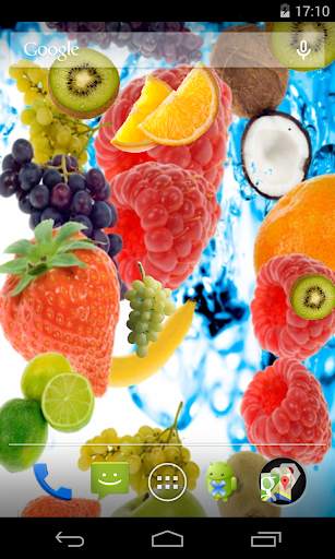 Fruits Live Wallpaper screenshot 1