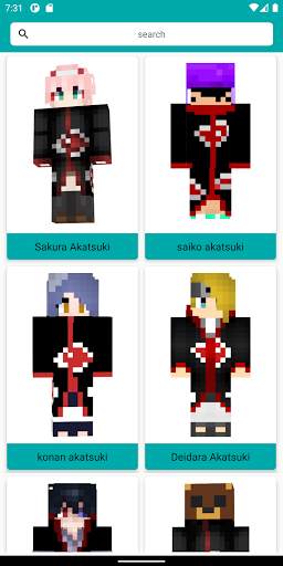 Akatsuki Skins for Minecraft screenshot 2