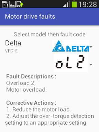 Motor drive faults screenshot 5