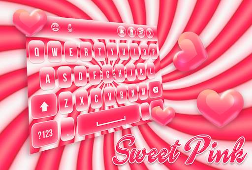 Sweet Pink Keyboard screenshot 1