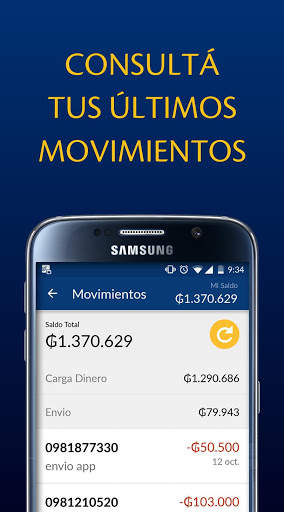 Tigo Money Paraguay स्क्रीनशॉट 3