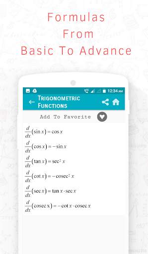 Quick Maths Formula (The Complete Math Formulas) скриншот 5