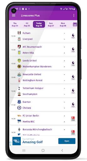 Livescores Plus screenshot 2