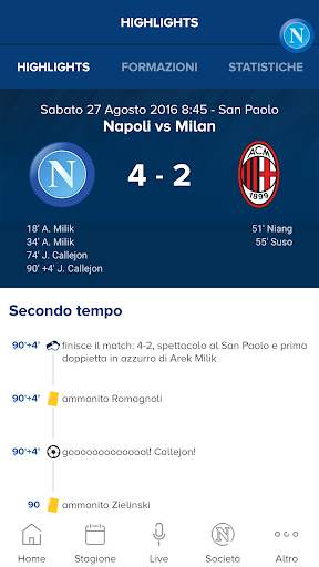SSC Napoli Official App 4 تصوير الشاشة