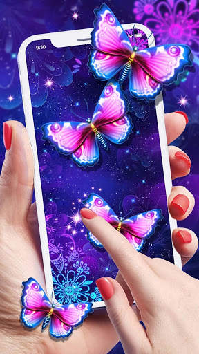 Purple Butterfly Live Wallpaper screenshot 3