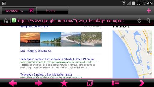 THEME PINK GLASS BOAT BROWSER screenshot 5