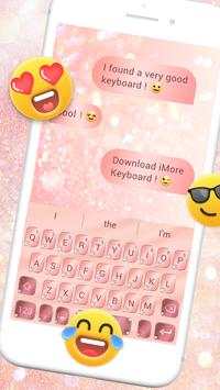 Phone 8 Rose Gold Keyboard स्क्रीनशॉट 1