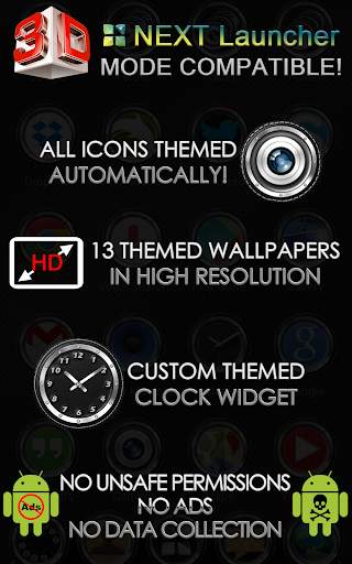 Next Launcher 3D Theme Bespoke screenshot 9