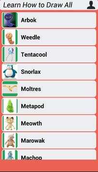 Learn How to Draw All Pokemon Go screenshot 3