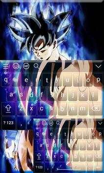 Goku Ultra Instinc Super Saiyan Keyboard Theme screenshot 1