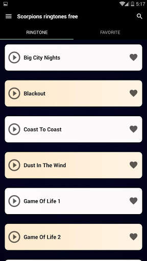 Scorpions ringtones free (offline) screenshot 5