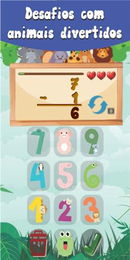 Matemática Animal: Jogo infantil com animais screenshot 2