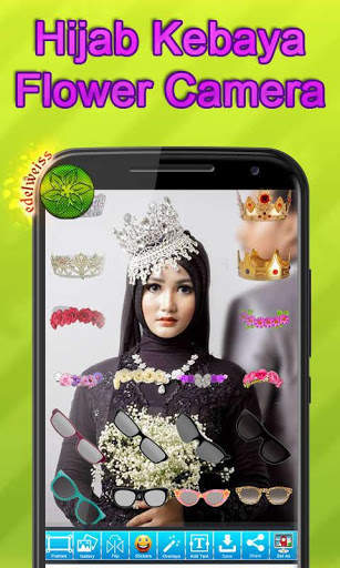 Hijab Kebaya Flower Camera screenshot 5