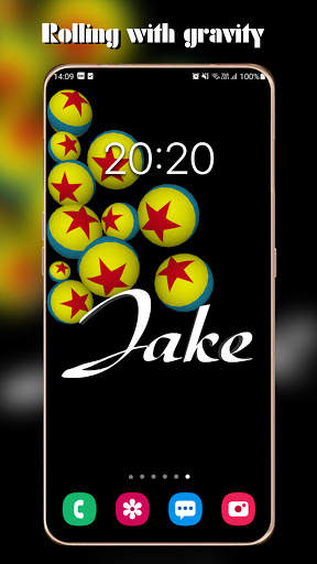 3D My Name Live Wallpaper - Gravity background screenshot 5