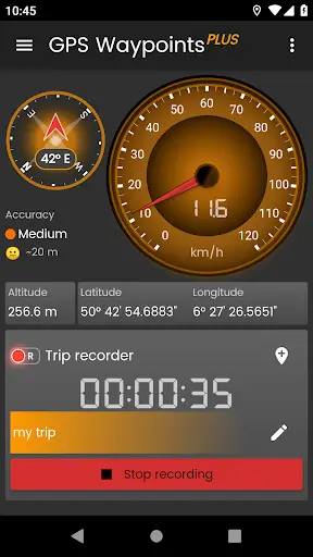 GPS Waypoints 1 تصوير الشاشة