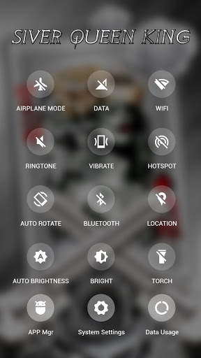 Silver Queen King APUS Launcher theme 3 تصوير الشاشة