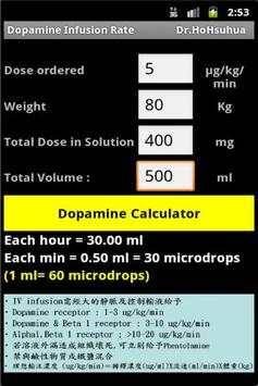 Dopamine Infusion Rate screenshot 4