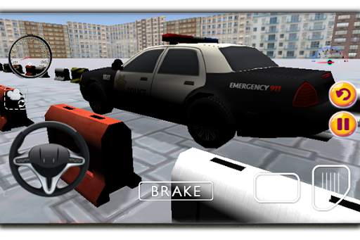 Police Car Parking Game 3D screenshot 1