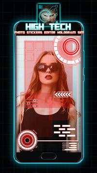 High Tech Photo Stickers Editor: Hologram Sim screenshot 7