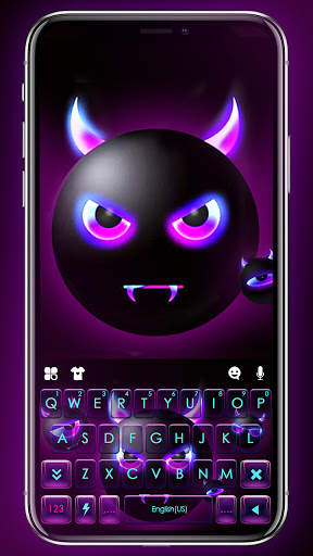 Devil Emoji Keyboard Background screenshot 1
