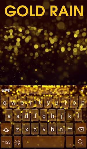 Gold Rain Animated Keyboard screenshot 2