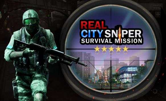 Real City Sniper Survival Mission screenshot 1