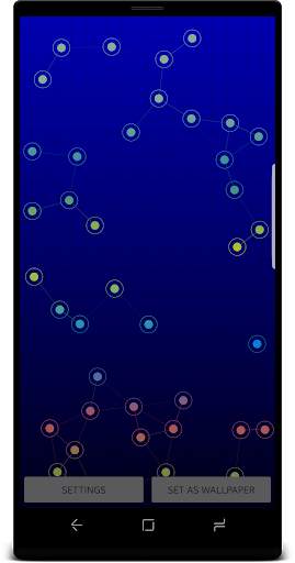 Connected Dots -Digital Net Live Wallpaper free screenshot 7