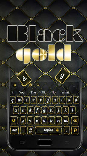 Black Gold Keyboard स्क्रीनशॉट 2