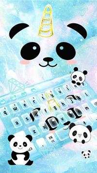 Love Unicorn Panda Keyboard screenshot 1