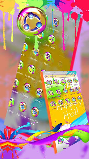 Holi Color Launcher Theme screenshot 4