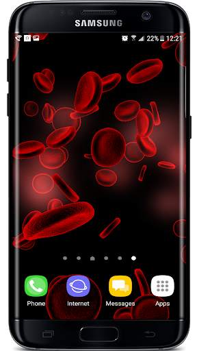 Blood Cells Particles 3D Parallax Live Wallpaper screenshot 1