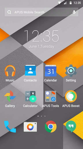 Lollipop gray simple theme screenshot 1