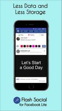 FlashSocial for Facebook Lite screenshot 3