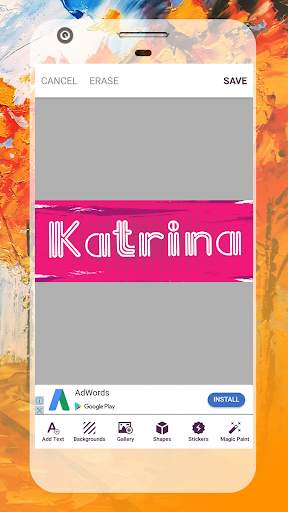 Name Art Maker - Name on pics & Filter n Focus screenshot 4