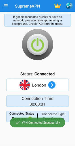 Supreme VPN - A Fast, Unlimited, Secure Free VPN screenshot 3