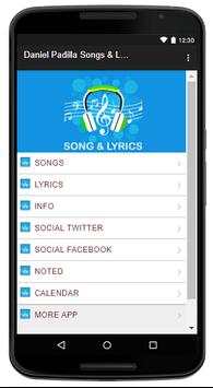 Daniel Padilla Song & Lyrics screenshot 2