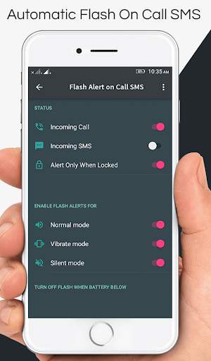 Flash Alert On Call  SMS screenshot 2